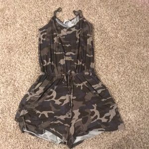 Camo Romper New without tags